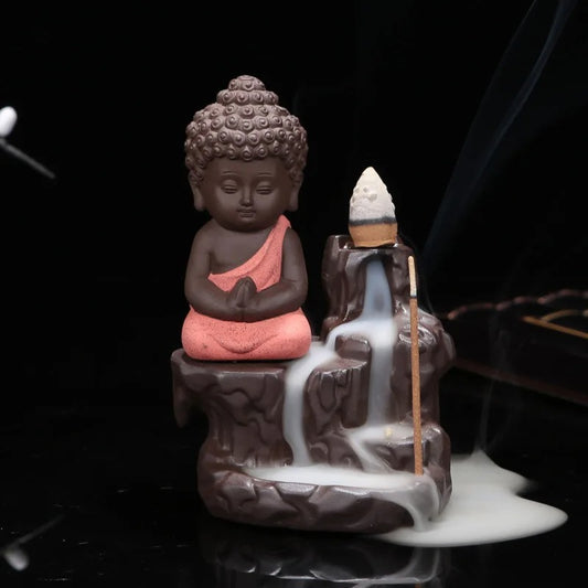 Small Buddha Incense Holder Backflow Incense Burner