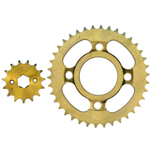 e Motorcycle Sprocket and Chain Kit Complete Transmission Kit for CG125/CG150/GN125/CD110/WY125